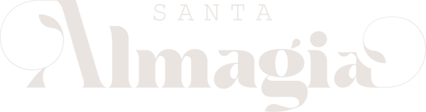 Santa Almagia logo in ivory